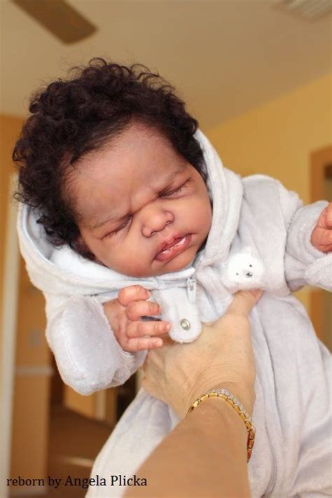 Ethnic Biracial Afro American Reborn Baby Doll Sawyer Sculpted By
