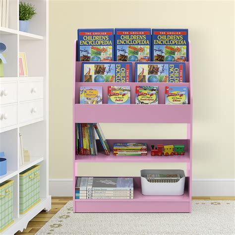 Furinno Kidkanac Kids Bookshelf 5 Shelf Pink