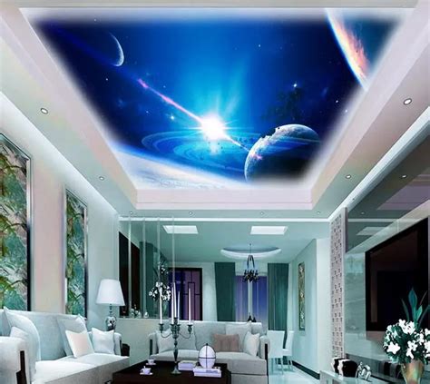 Custom 3d Stereoscopic Wallpaper Ceiling Star Cool Universe 3d