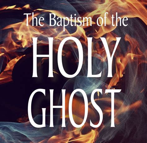 Baptism Of The Holy Ghost Booklet Word Of His Grace Church