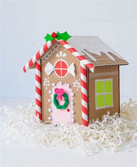 How To Make A Cardboard Gingerbread House For Christmas