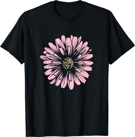 Amazon Com Pink Daisy Flower T Shirt Clothing