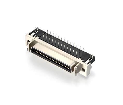 50 Pin Right Angle Female Scsi Connector Accurate Connecting System