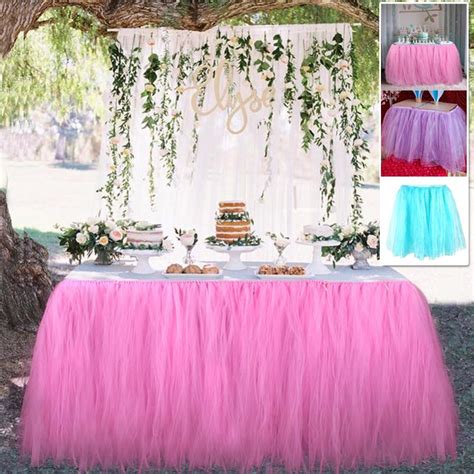 Maybe you would like to learn more about one of these? Tutu Table Skirt Tulle Tableware DIY Tablecloth Skirts Wedding Party Banquet Dinning Dinner ...