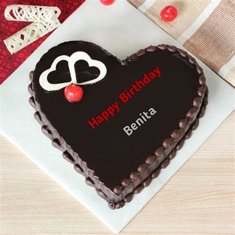 ️ Heartbeat Chocolate Birthday Cake For Benita
