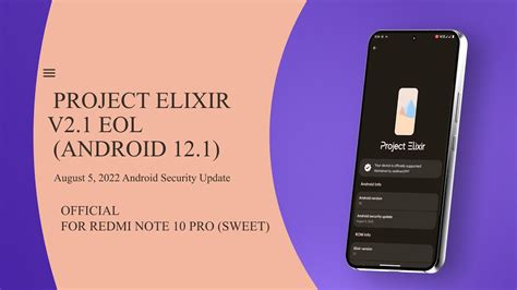 Project Elixir V2 1 Android 12 1 EOL Redmi Note 10 Pro UWAIS