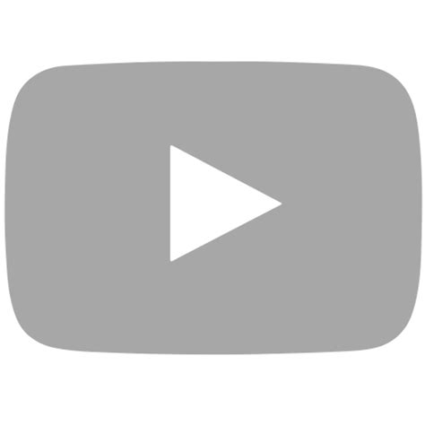 Download High Quality Youtube Transparent Logo Gray Transparent Png