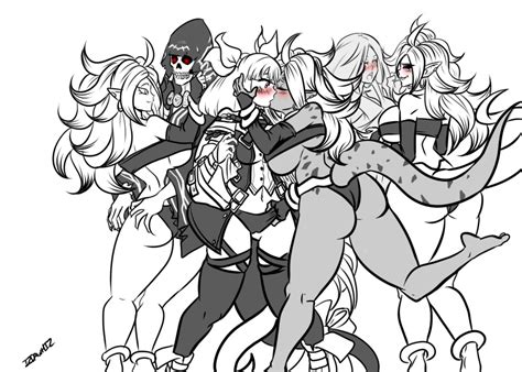 Rule 34 4girls Anal Android 21 Artist Name Ass Ass Visible Through Thighs Black And White