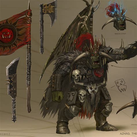Artstation Total War Warhammer Concept Art Azhag The Slaughterer