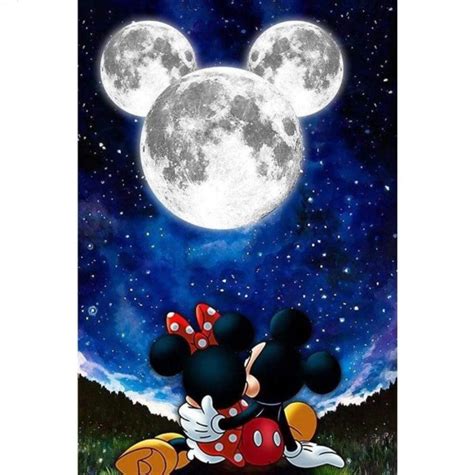 5d Diamond Painting Mickey Mouse Moon Kit Offered By Bonanza