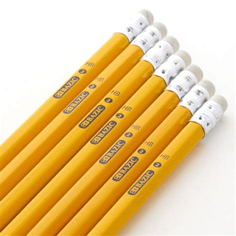 Bazic 2 Premium Yellow Pencil 12pack Bazic Products
