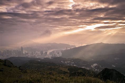 Tai Mo Shan Sunset Hong Kong