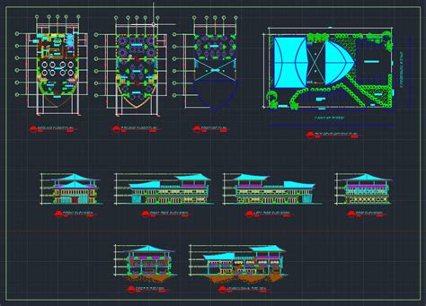 Restaurant Elevation And Sections Details Cad Template Dwg Cad Templates