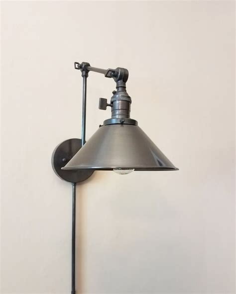 Plug In Swinging Adjustable Wall Light Industrial Sconce Dark