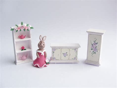 Miniatures By Fizzy 14 Scale Pale Pink Rose Shabby Chic Dollhouse