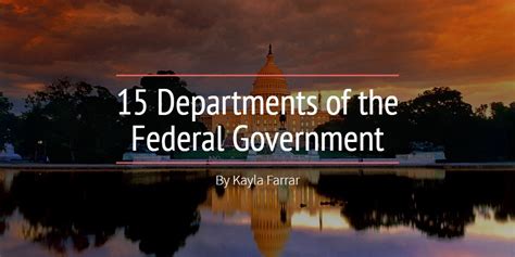 15 Departments Of The Federal Government