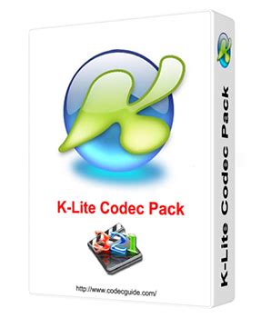 Codecs are needed for encoding and decoding (playing) audio and video. K-Lite Codec Pack 8.9.5 Mega/Full/Standard/Basic + x64 6.4 ...