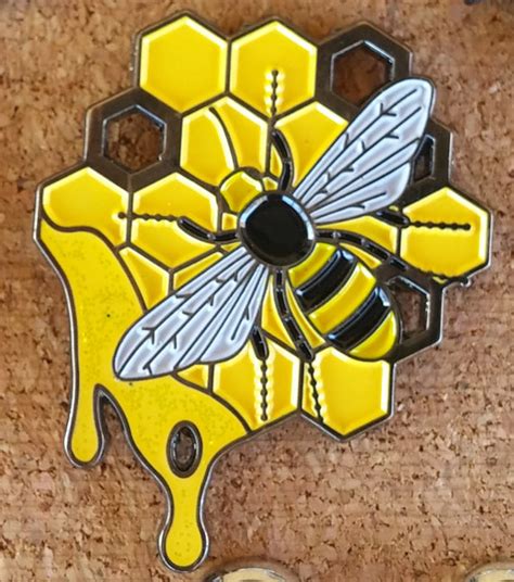 Honey Bee Pin Etsy Honey Bee Bee Bee Pin