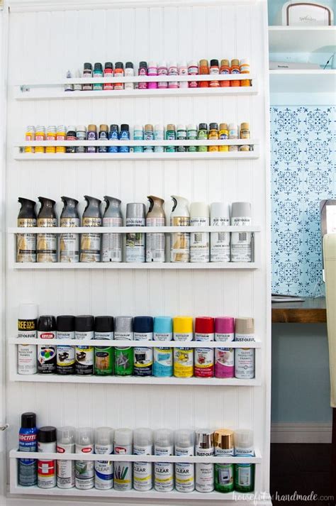 Diy Paint Storage Shelves Office And Craft Room Makeover Week 4