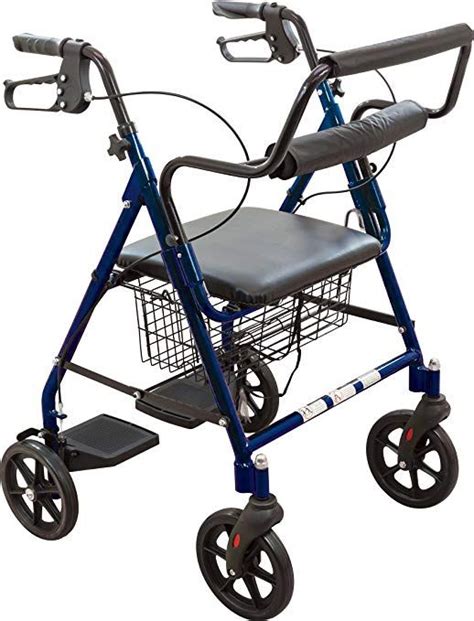 2 Roscoe Medical Probasics Transport Rollator Walker With Seat And