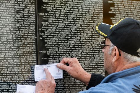 Concordia University Hosts Event At Traveling Vietnam Memorial Wall For Veterans Day