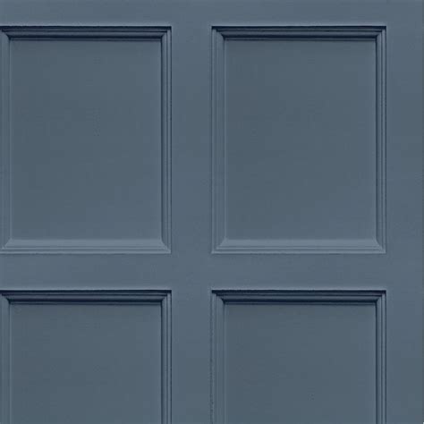 Classic Wood Panel Wallpaper Blue Wood Paneling Paneling Grey
