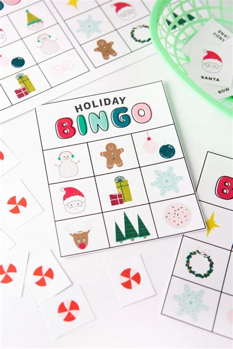 Free Printable Christmas Bingo Cards Design Eat Repeat