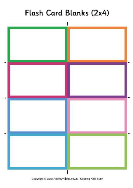 8 Sight Word Flash Cards Online Printable