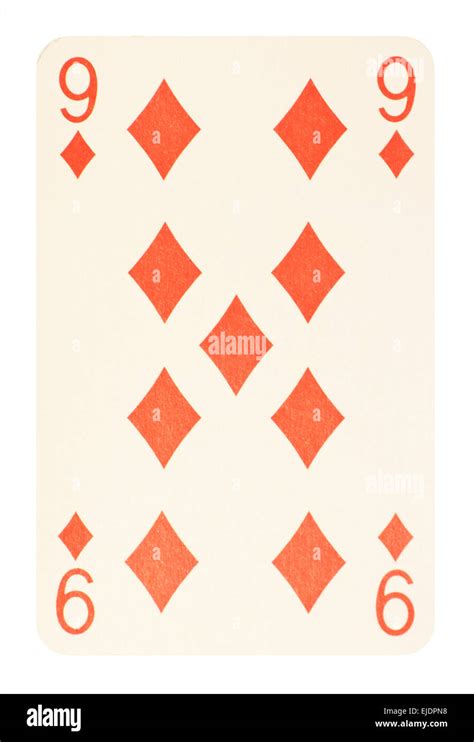 Nine Of Diamonds Playing Card Stock Photo Alamy