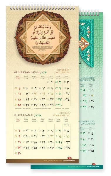 Jual Kalender Hijriyah 1439 H Di Lapak Toko Muslim Bukalapak