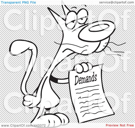 Royalty Free Rf Clip Art Illustration Of A Cartoon Black And White