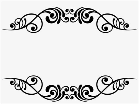 Download Border Vector Filigree Wedding Frame Clipart Png