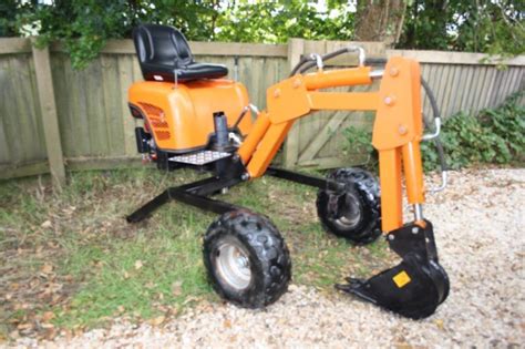Powerfab Mini Excavator Plans For Towable Digger Backhoe 360 Degree