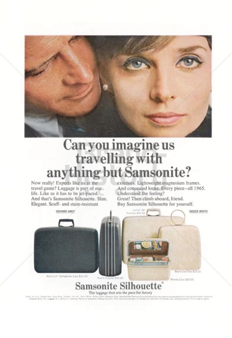 Samsonite Can You Imagine Us Travelling With Anything But Samsonite Brand History