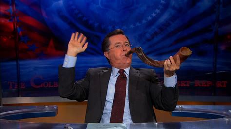 Sign Off Shofar The Colbert Report Video Clip Comedy Central