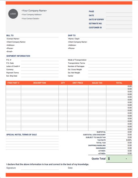 Free Pro Forma Invoice Templates