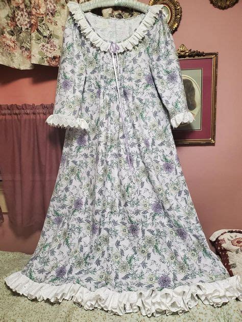 Ready To Go Large Flannel Nightgown Handmade Victorianvintage