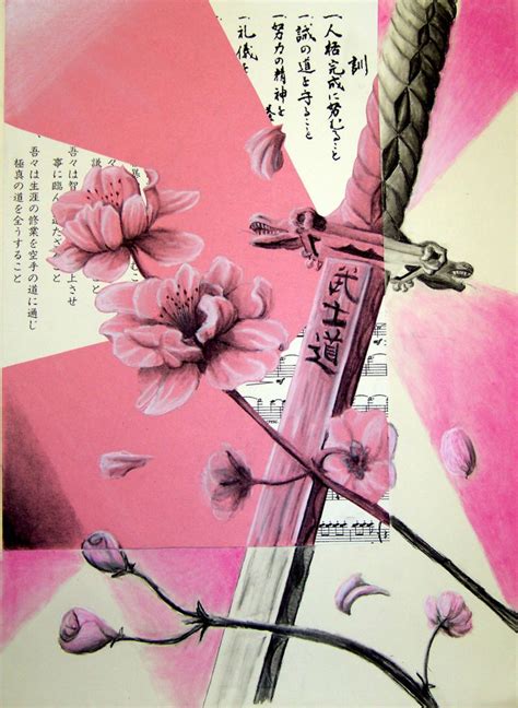 Cherry Blossom Wallpaper Anime Samurai Mural Wall