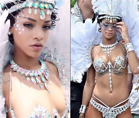 Rihanna Flaunts Her Bikini Body At Barbados Carnival