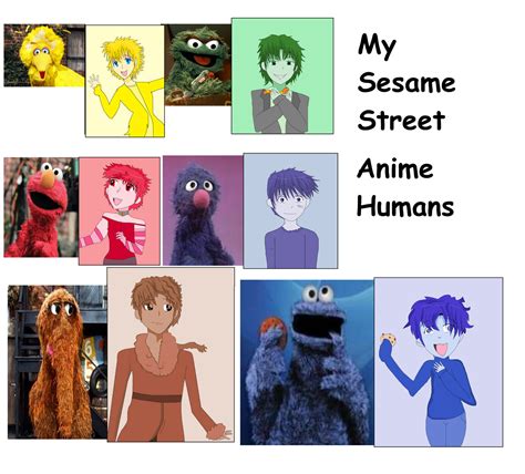 My Anime Human Sesame Street Characters By Jamarx93 On Deviantart