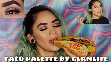 Glamlite Taco Palette Review Swatches And Tutorial Taco Lashes 200