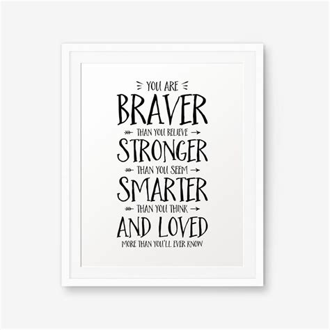 20 winnie the pooh quotes that just say everything you needed to say. Winnie The Pooh Quote You are braver than you believe... | Etsy | Winnie the pooh quotes, Pooh ...