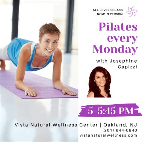 Pilates Mat Class With Josephine Capizzi Vista Natural Wellness Center