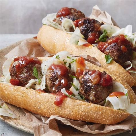Meatball Sub With Slaw And Chutney Recipe Woolworths