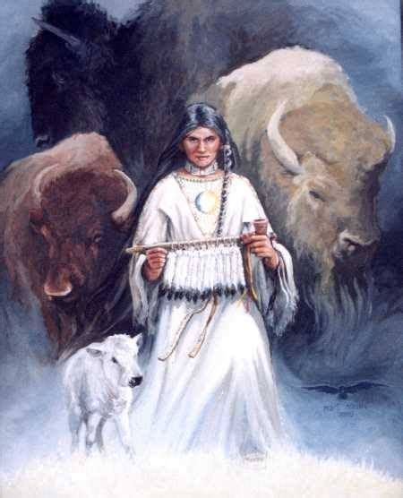 White Buffalo Calf Woman Native American Wolf Native American Art