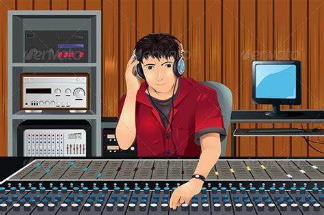 Music Producer In Studio Music Recording Studio Music Producer