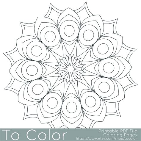 Buying a coloring book is easy from the market, but it is not necessary that you will get the collection that you are searching for. Printable Circular Mandala Easy Coloring Pages for Adults Big