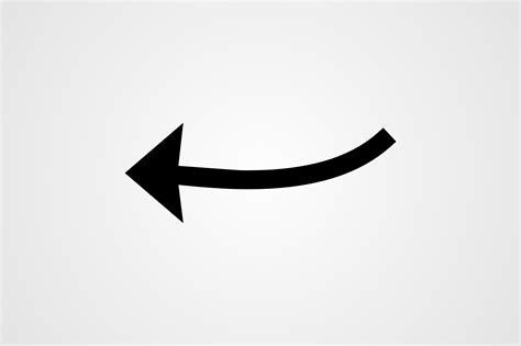 Arrow Pointing Left Glyph Icon Graphic By Graphic Nehar · Creative Fabrica