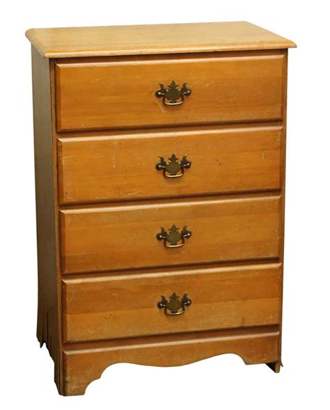 1940s Four Drawer Maple Wood Dresser Olde Good Things