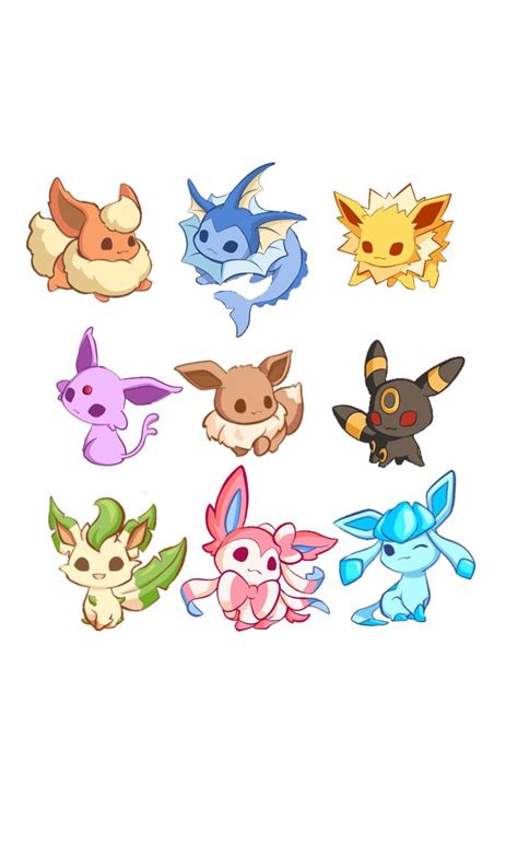 Easy Cute Eevee Evolution Drawings This Drawing Tutorial Will Teach You